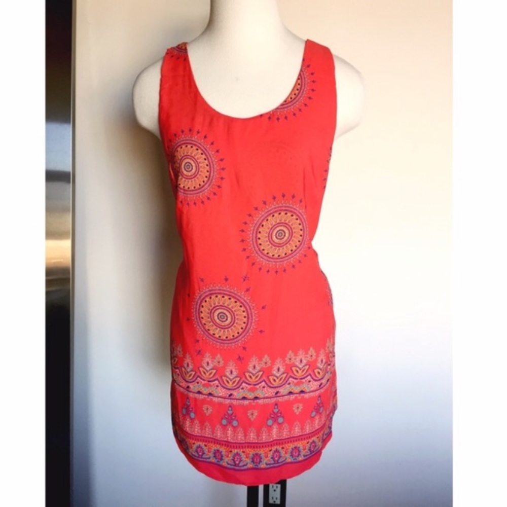Salmon summer dress